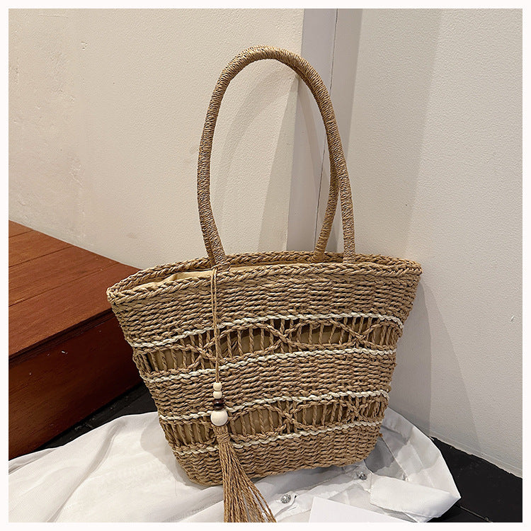 Women’s Straw Woven Tote Bag