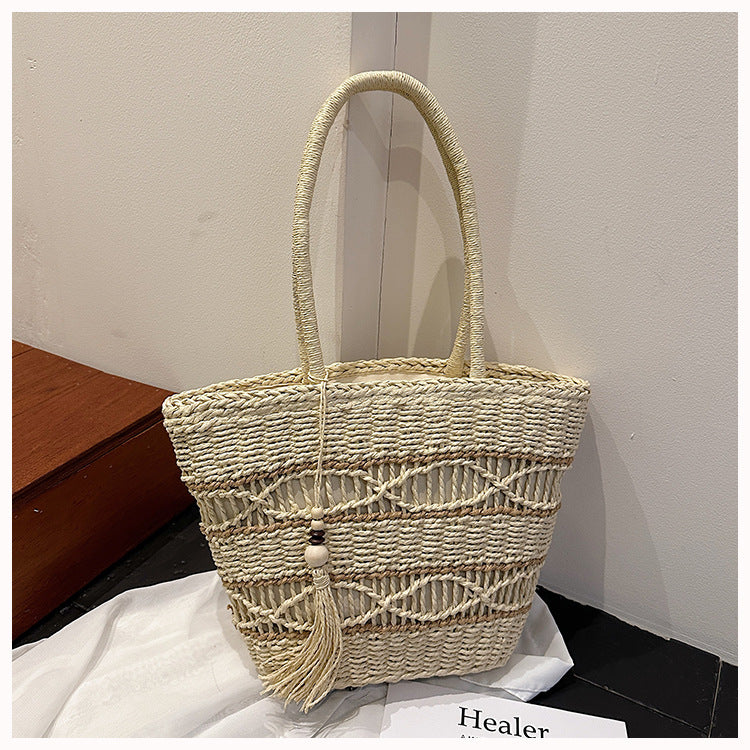 Women’s Straw Woven Tote Bag