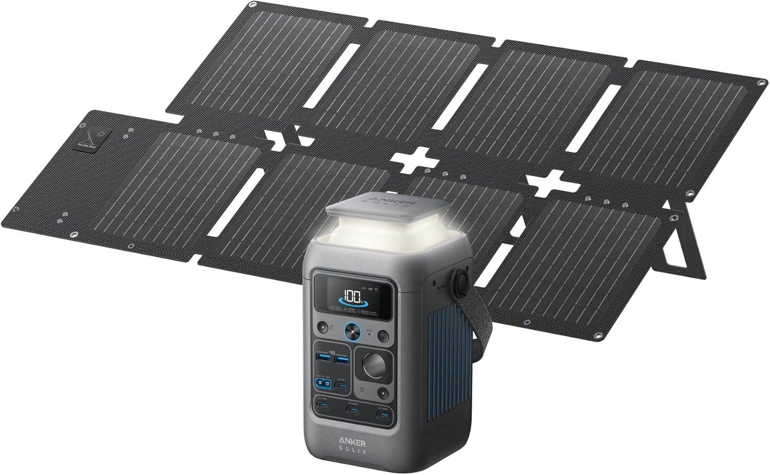 Power Bank Station SOLIX C300 DC (90,000mAh), 288Wh, Portable Power Station, 300W Solar Generator, LiFePO4 Battery, Generators for Home Use, for Outdoor Camping(No Wall Charger Included)
